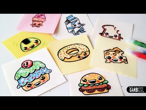 How To Draw Cute Food  – Easy and Kawaii Drawings by Garbi KW