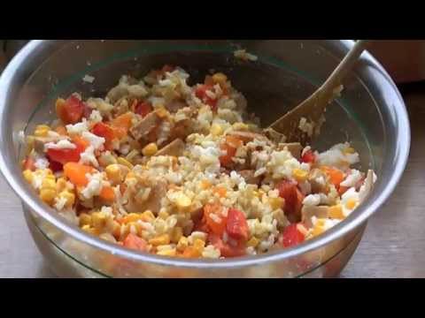 salat - Ich habe einen fruchtigen Curry Reis Salat gemacht, der wirklich zu allem passt wie als Fleischbeilage oder zum Grillen, auf Salatblättern oder auch Solo. Ic...