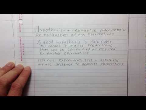 how to define hypothesis