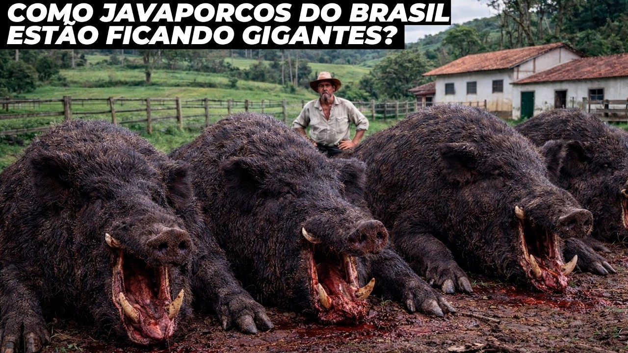 Javaporcos gigantescos aterrorizam fazendeiros do Brasil