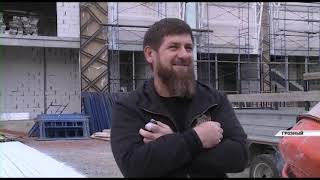 Рамзан Кадыров побывал на строительной площадке Олимпийского центра дзюдо имени Владимира Путина