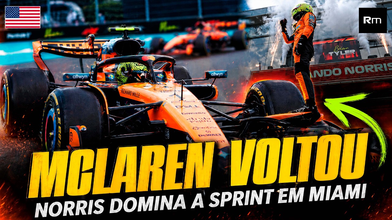 SPRINT GP MIAMI: NORRIS VENCE, MAX BATALHA COM HAMILTON, MERCEDES SOFRE EM CORRIDA NORMAL #f1