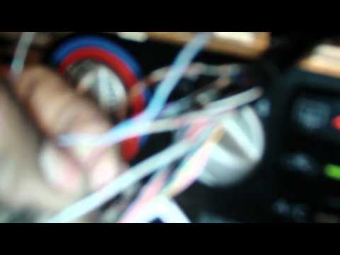 How to install and remove a radio without a wiring harness on a nissan sentra  Part 1