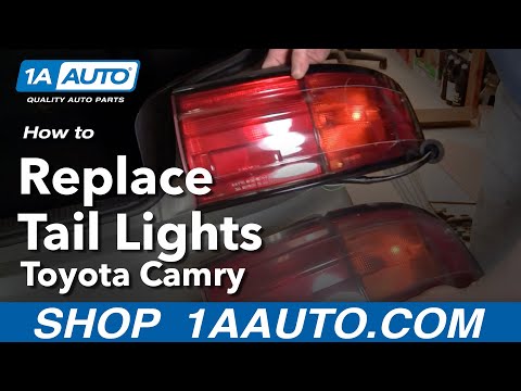 How To Install Replace Taillight Taillamp Toyota Camry 92-94 1AAuto.com