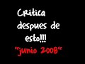 2008 Critica despues de esto 2008 Critica despues de esto