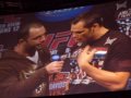 Rich Franklin backstage a...