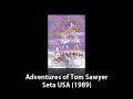 tom sawyer is dreaming, and in this dream he must save becky from injun joe, he must travel through six stages to get to her. he encounters various creatures including a giant octopus, a giant alligator in the mississippi river, ghosts and ghouls in a haunted house, god, and a dragon. he wakes up from the dream and finds himself in his mississippi classroom. he finds a feather on his desk. the feather that belonged to injun joe. was it a dream...?