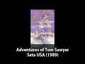tom sawyer is dreaming, and in this dream he must save becky from injun joe, he must travel through six stages to get to her. he encounters various creatures including a giant octopus, a giant alligator in the mississippi river, ghosts and ghouls in a haunted house, god, and a dragon. he wakes up from the dream and finds himself in his mississippi classroom. he finds a feather on his desk. the feather that belonged to injun joe. was it a dream...?