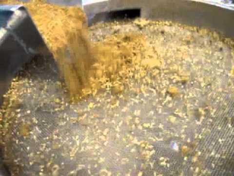 Vibraflo Through Sieve screening recycled animal protein for animal feed