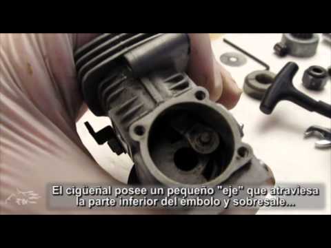 Kyosho - Video tutorial del cambio de pistón y camisa por otros nuevos, en un motor nitro Kyosho .15.