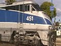 Southbound Central Coast Pacific Surfliner arrives Oceanside