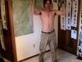 DB squat overhead press 45# 15X first try