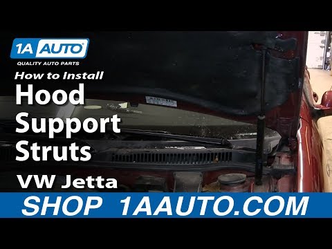How To Install Replace Hood Support Struts VW Jetta and Golf