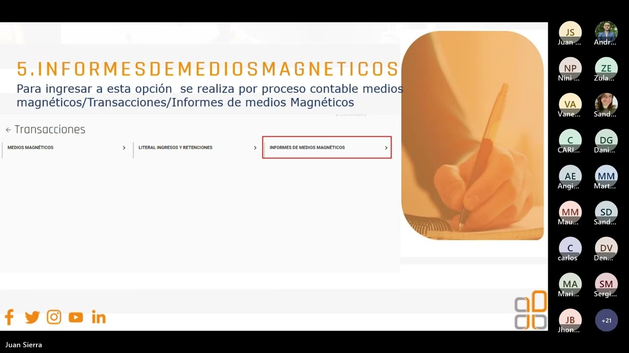 Jueves de webinar - Medios magnéticos de nómina en Midasoft