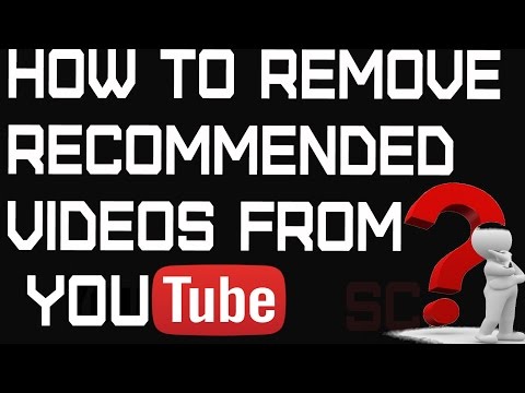 how to remove recommended videos from youtube