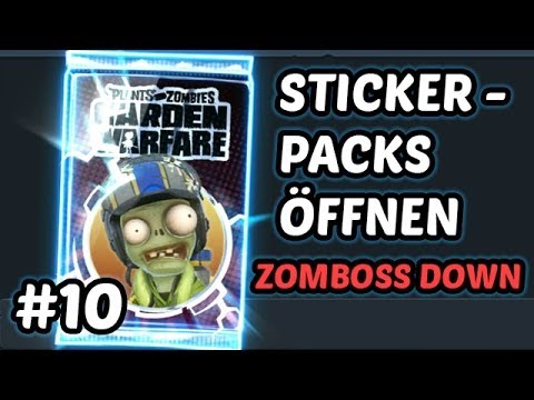 Plants Vs Zombies Garden Warfare Sticker Pack Opening #10 Deutsch