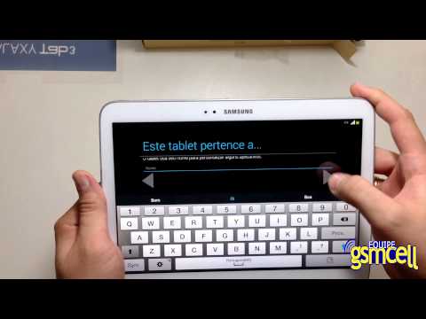 Abrindo a Caixa Samsung Galaxy Tab 3 P5200 - unboxing Brasil -demonstração - GSMCELL