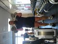 John doing hanging power-cleans during WOD