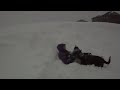 Dexter and Jacqui rolling in the snow drift. December 4th, 2009 [1080p]