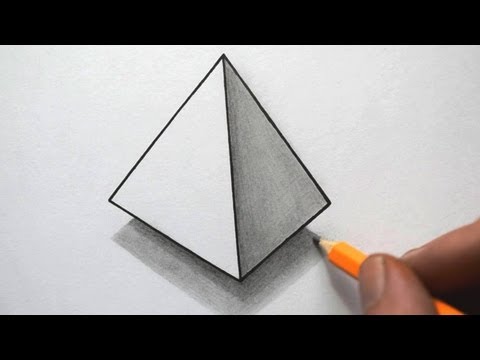 how to draw pyramid