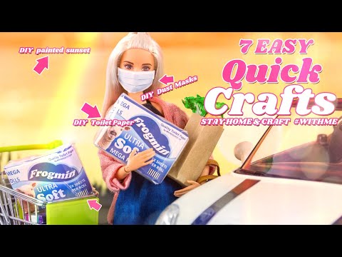 DIY - How to Make: 7 EASY Quick Crafts | STAY HOME AND CRAFT #WithMe