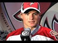 Mikkel Boedker speaks to the media