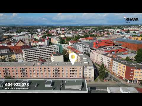 Video Byt 1+1, 36 m² se dvěma lodžiemi a sklepem, Hradec Králové - Pražské Předměstí, Gočárova třída