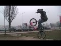 Lanskowice trialer bmx ride Lanskowice trialer bmx ride