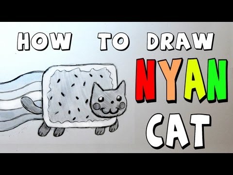 how to draw nyan cat