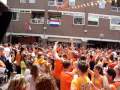 Het Wilhelminaplein tijdens Nederland - Denemarken - deel 2