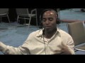 2010-02-04 | Tiki Barber Jokes Around at Super Bowl 44 ~> Tiki Barber sat down with D'Marco Farr and Randy to talk Super Bowl week and couldn't help having a little fun at D'Marco's expense.  (<span>4:)