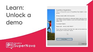 Learn SuperNova: Unlock a Demo