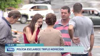 Agudos: polícia esclarece triplo homicídio