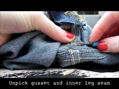 how to turn shorts into a skirt