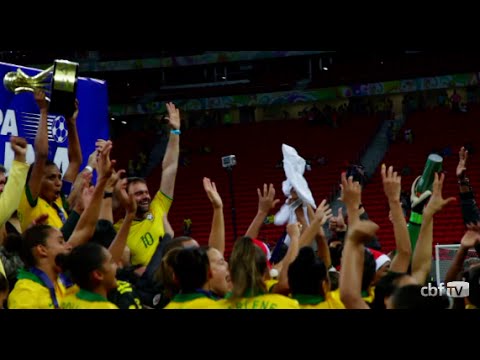 hora de festejar! Brasil campeo do Torneio Internacional de Braslia