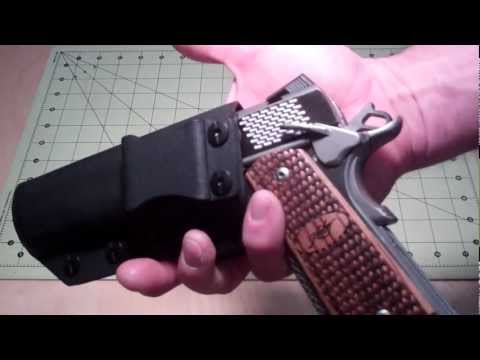 how to fasten kydex to leather