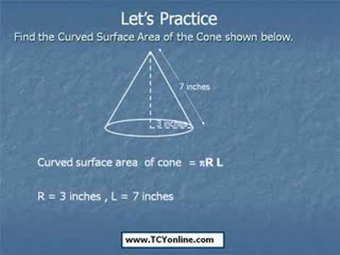 Volume and Surface area of Cone, ...