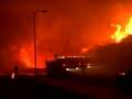 The Sesnon brush fire in the Porter Ranch area. Oct 13 08