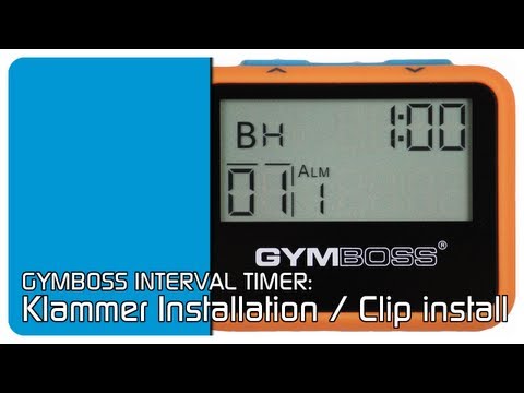 Gymboss Interval Timer Klammer Installation / CLIP INSTALL