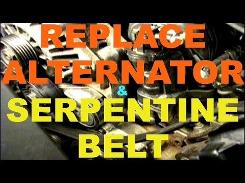 How to replace an ALTERNATOR & change SERPENTINE BELT – GM 3800 Engine 3.8 L V6 Grand Prix 3.8L