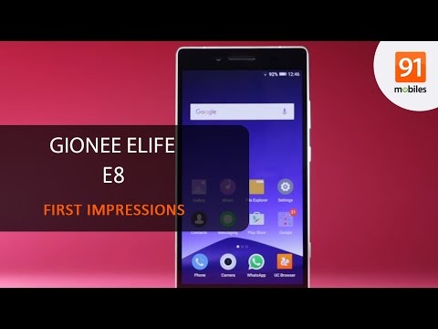 Gionee Elife E8 first impressions