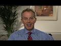 Tony Blair announces \