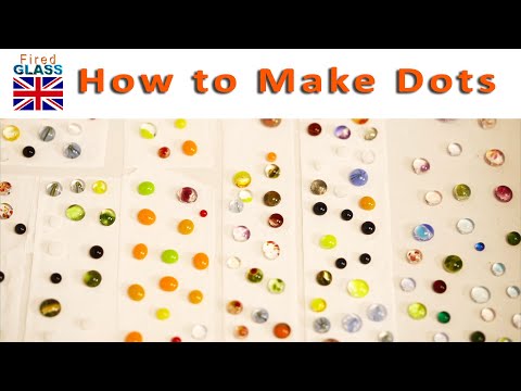 Making fused glass dots from scratch