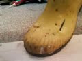 Sicherheits Gummistiefel und Nagel