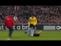 Torwart haut Hooligan um ! Ajax Amsterdam - AZ Alkmaar-Spielabbruch!