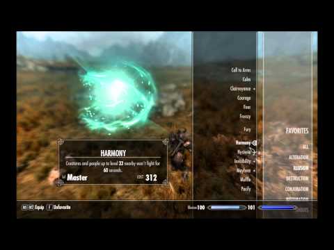 how to master spells in skyrim