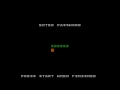 Silver Surfer - PASSWORD SCREEN