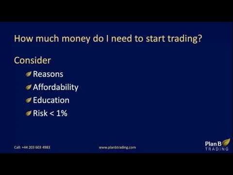 How much money do I need to start trading | Forex Training Courses | Plan B Trading