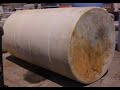 1500 Gallon polyethylene vertical flat bottom holding tank