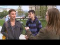 Students share their impressions of Mansueto Library at Sept. 26 open house.